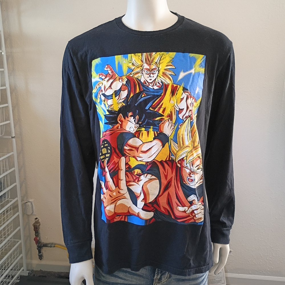 Dragon Ball Z Long Sleeve T Shirt Men's Sz Large